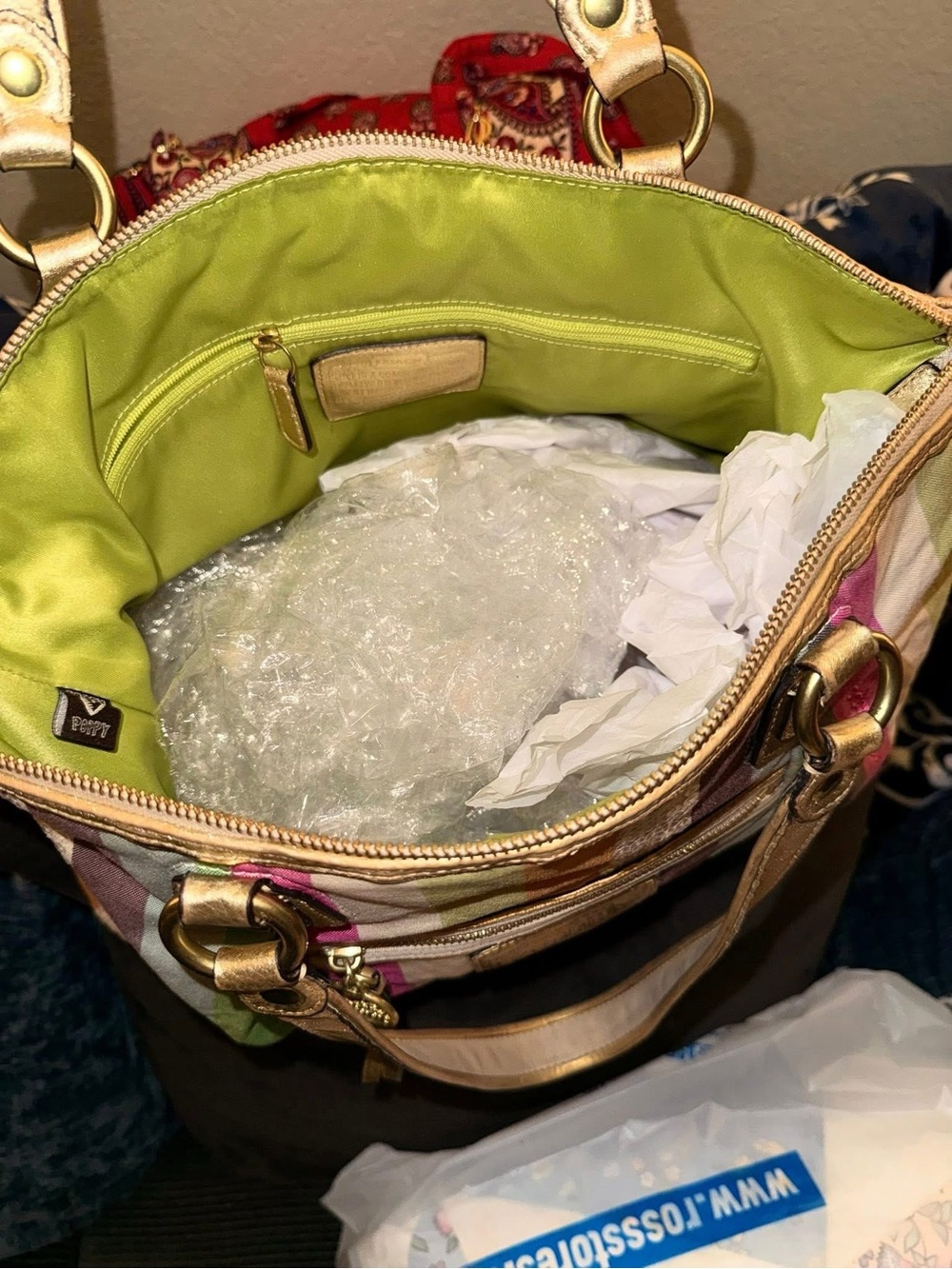 Coach poppy legacy tote bag - Picture 5 of 6
